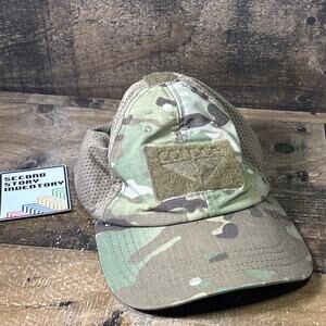 Condor Cap Hat Green Brown Camo Print Baseball Hiker Hiking Tactical Mesh Back